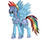 Size: 1972x1800 | Tagged: safe, artist:polyur, rainbow dash, g4, season 3, the crystal empire, armor, crystal guard armor, solo