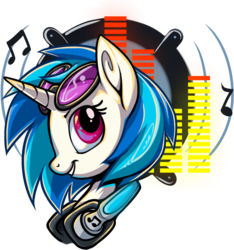 Size: 702x750 | Tagged: safe, artist:dmkamikazee, artist:sunbusting, dj pon-3, vinyl scratch, pony, unicorn, g4, female, mare, simple background, solo, transparent background