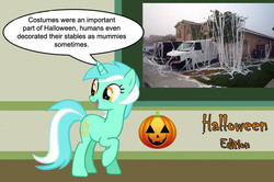 Size: 887x588 | Tagged: safe, lyra heartstrings, g4, chalkboard, halloween, human studies101 with lyra, meme, photo