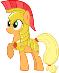 Size: 3466x4287 | Tagged: safe, applejack, earth pony, pony, g4, armor, female, mare, royal guard, royal guard armor, simple background, solo, transparent background