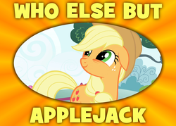 Size: 1400x1000 | Tagged: safe, applejack, g4, border, sitcom