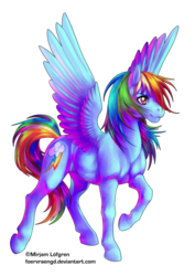 Size: 600x849 | Tagged: safe, artist:foervraengd, rainbow dash, pony, g4, female, hoers, realistic, simple background, solo, transparent background