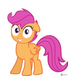 Size: 3932x4368 | Tagged: safe, artist:kuren247, scootaloo, g4, happy, smiling