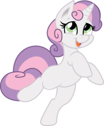 Size: 5580x6774 | Tagged: safe, artist:deadparrot22, artist:joey darkmeat, sweetie belle, pony, unicorn, g4, absurd resolution, female, open mouth, simple background, solo, transparent background