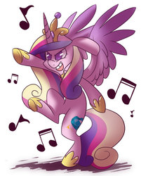 Size: 802x996 | Tagged: safe, princess cadance, alicorn, pony, g4, dancing, female, solo