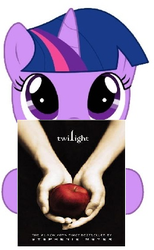 Size: 250x407 | Tagged: safe, twilight sparkle, g4, book, filly, meme, twilight (series)
