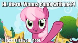 Size: 1280x717 | Tagged: safe, cheerilee, g4, fourth wall, image macro, meme