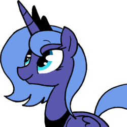 Size: 796x793 | Tagged: safe, artist:strangiesleepy, princess luna, pony, g4, female, s1 luna, simple background, solo, transparent background