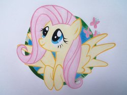 Size: 900x675 | Tagged: safe, fluttershy, pony, g4, female, solo, traditional art