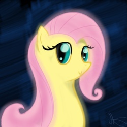 Size: 5000x5000 | Tagged: safe, artist:cosmicguillotine, fluttershy, g4, absurd resolution, glowing, happy, smiling, yay