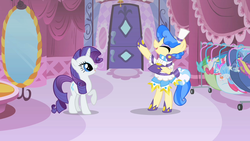 Size: 1000x563 | Tagged: safe, screencap, rarity, sapphire shores, a dog and pony show, g4