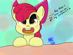 Size: 1600x1200 | Tagged: safe, artist:max301, apple bloom, earth pony, pony, g4, female, solo