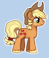 Size: 282x334 | Tagged: safe, artist:emlan, applejack, earth pony, pony, g4, applejack (male), rule 63, solo