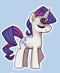 Size: 397x486 | Tagged: safe, artist:emlan, rarity, pony, g4, elusive, rule 63, simple background, solo
