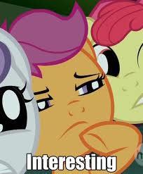 Size: 204x247 | Tagged: safe, edit, edited screencap, screencap, apple bloom, scootaloo, sweetie belle, g4, stare master, cropped, cutie mark crusaders, hoof on chin, image macro