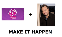 Size: 1008x602 | Tagged: safe, g4, exploitable meme, genndy tartakovsky, make it happen, meta, my little pony logo, text