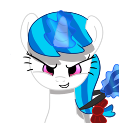 Size: 654x679 | Tagged: safe, artist:lulu-fong, dj pon-3, vinyl scratch, g4, alternate hairstyle, filly, haircut, not suicide, scissors, simple background, transparent background