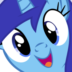 Size: 5000x5000 | Tagged: dead source, safe, artist:drpancakees, minuette, pony, g4, absurd resolution, close-up, cute, face, female, hi anon, meme, minubetes, solo