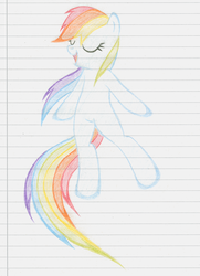 Size: 900x1245 | Tagged: safe, artist:katze2012, rainbow dash, pony, g4