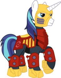 Size: 900x1153 | Tagged: safe, artist:shadyhorseman, shining armor, pony, unicorn, g4, actor allusion, andrew francis, bionicle, jaller, lego, male, simple background, stallion, transparent background, vector, voice actor joke