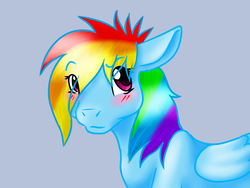 Size: 1600x1200 | Tagged: safe, artist:opaleyedwolf, rainbow dash, pony, g4