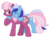 Size: 1500x1154 | Tagged: safe, artist:kamartenn, cheerilee, minuette, earth pony, pony, unicorn, g4, duo, duo female, female, hug, mare, simple background, transparent background