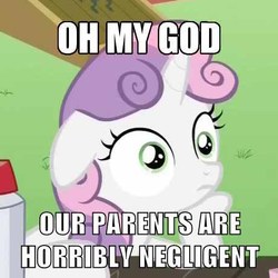 Size: 460x460 | Tagged: safe, edit, edited screencap, screencap, sweetie belle, g4, my little pony: friendship is magic, ponyville confidential, meme, sudden clarity sweetie belle