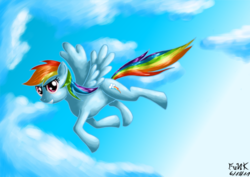 Size: 1600x1131 | Tagged: safe, artist:dragonfunk7, rainbow dash, pony, g4