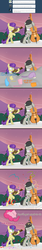 Size: 1000x5933 | Tagged: safe, artist:erthilo, octavia melody, pinkie pie, symphony song, earth pony, pony, ask octavia, g4, ask, bipedal, bow (instrument), cello, cello bow, comic, eyes closed, female, mare, musical instrument, party, tumblr, violin, violin bow