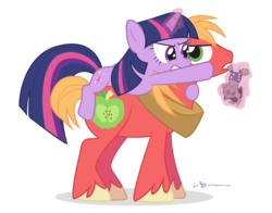 Size: 1400x1100 | Tagged: safe, artist:dm29, big macintosh, smarty pants, twilight sparkle, earth pony, pony, unicorn, g4, lesson zero, duo, female, magic, male, mare, simple background, stallion, transparent background, unicorn twilight