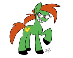 Size: 900x720 | Tagged: dead source, safe, artist:gamebuddy123, earth pony, pony, female, ponified, teenager, the fairly oddparents, vicky