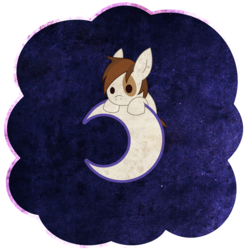 Size: 2500x2500 | Tagged: safe, artist:thedeseasedcow, pipsqueak, pony, g4, colt, foal, high res, male, moon, night, simple background, solo, transparent background