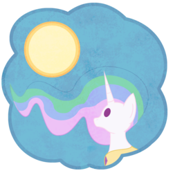 Size: 2500x2500 | Tagged: safe, artist:thedeseasedcow, princess celestia, pony, g4, female, high res, mare, simple background, solo, sun, transparent background