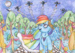 Size: 900x633 | Tagged: safe, artist:dreamingdashie93, rainbow dash, g4, clothes, dress, gala dress, wonderbolts