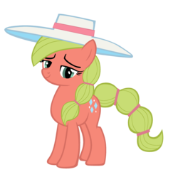 Size: 2600x2520 | Tagged: safe, alternate version, artist:bronyboy, applejack, g4, cowboys and equestrians, hat, high res, mad (tv series), mad magazine, maplejack, simple background, sun hat, transparent background, vector