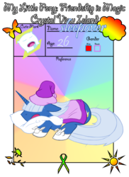 Size: 902x1236 | Tagged: safe, artist:drago-flame, oc, oc only, oc:sleepover, pony, unicorn, blanket, bunny slippers, clothes, cutie mark, hair over eyes, hat, lying down, male, nightcap, pillow, reference sheet, sleeping, slippers, solo, stallion