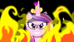 Size: 1024x576 | Tagged: safe, princess cadance, g4, fire, wallpaper