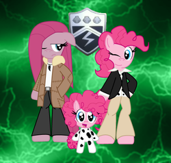 Size: 500x475 | Tagged: safe, artist:sonic-chaos, pinkie pie, g4, anime, clothes, crossover, filly, hitman, hitman reborn, katekyo hitman reborn, lighting, mafia, mafia pinkie pie, pinkamena diane pie, reborn, suit