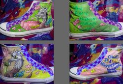 Size: 998x683 | Tagged: safe, artist:acryilicolt, discord, g4, clothes, converse, customized toy, irl, photo, shoes