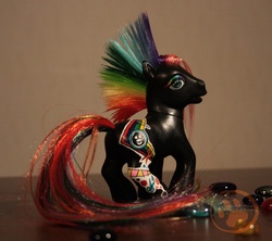 Size: 650x576 | Tagged: safe, artist:fjodor, customized toy, doll, irl, photo, rainbow, toy