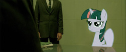 Size: 1204x500 | Tagged: safe, twilight sparkle, human, pony, g4, agent smith, irl, photo, ponies in movies, the matrix, vector