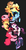 Size: 600x1151 | Tagged: safe, artist:polywomple, applejack, fluttershy, pinkie pie, rainbow dash, rarity, twilight sparkle, g4, falling, mane six