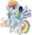 Size: 535x580 | Tagged: dead source, safe, artist:scervo, rainbow dash, pegasus, pony, unicorn, g4, blushing, female, flying, mare, simple background, solo, spread wings, transparent background, wings