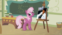 Size: 1280x720 | Tagged: safe, cheerilee, g4, cheerilee's clipboard meme, exploitable meme, meme, michael jackson, ponyville schoolhouse