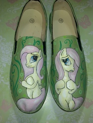 Size: 2448x3264 | Tagged: safe, artist:acryilicolt, fluttershy, g4, customized toy, irl, photo, shoes