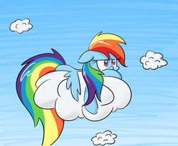 Size: 1100x900 | Tagged: safe, artist:lemon-heartss, rainbow dash, g4, cloud