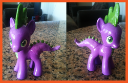 Size: 773x500 | Tagged: safe, artist:sunnyberry, spike, g4, customized toy, doll, irl, photo, ponified, toy