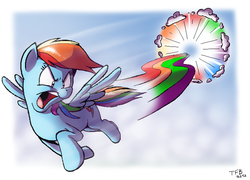 Size: 700x503 | Tagged: safe, artist:tobibrocki, rainbow dash, g4, sonic rainboom