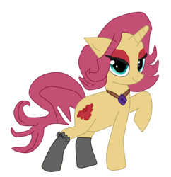 Size: 900x931 | Tagged: safe, artist:thestalkerific, oc, oc only, pony, unicorn, clothes, female, looking at you, socks, solo