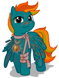 Size: 600x800 | Tagged: safe, artist:alevgor, oc, oc only, oc:random dash, pony, a world renewed, solo